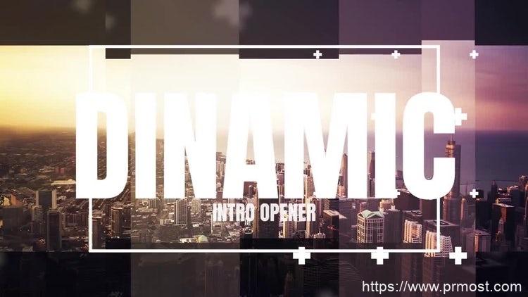 084动态图片视频开场pr模版，Dynamic Intro Opener