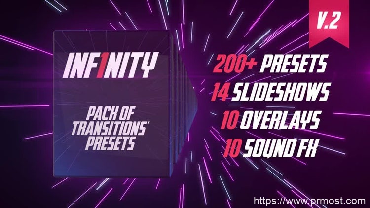 117-200组创意转场过渡特效Pr预设，Inf1nity. Pack Of Transitions’ Presets