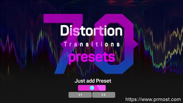 136扭曲转场过渡特效Pr预设Pr模版，Distortion Transitions Presets 2