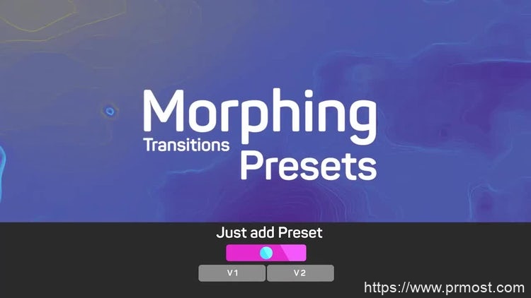 173变形转场过渡Pr预设Pr模版，Morphing Transitions Presets