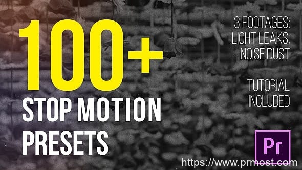 228-100+快闪文字视频Pr预设，Stop Motion Presets