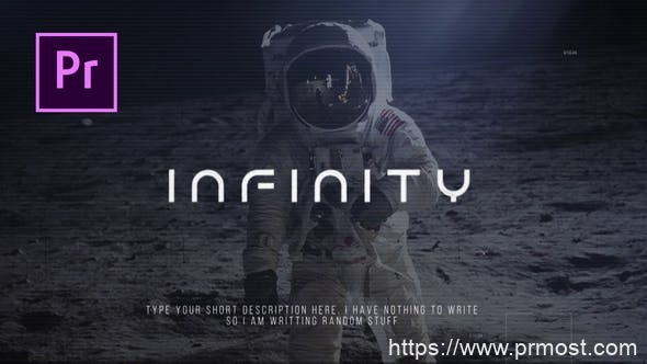 233科技感信号干扰视频包装Pr模版，Infinity