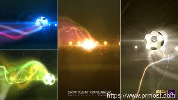 304足球体育运动视频开场Pr模版，Soccer Opener – Premiere Pro