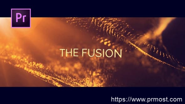 343时尚音乐波浪视频特效Pr模版，The Fusion