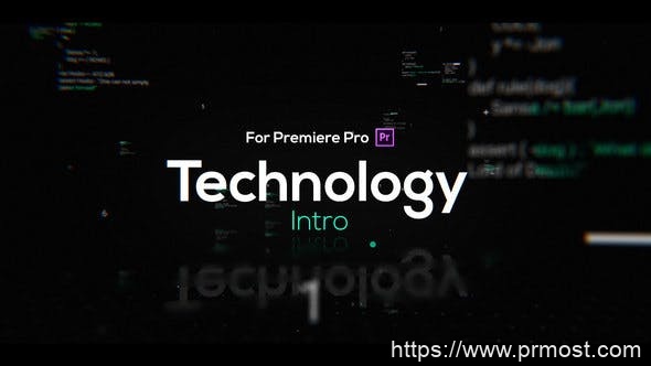 460高科技文字特效视频开场Pr模版，Technology Intro for Premiere Pro