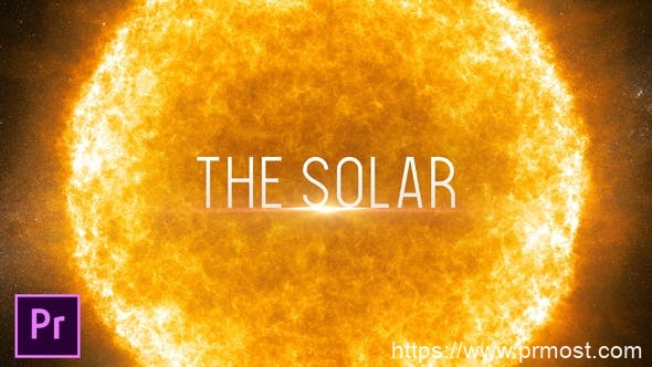 514大气震撼太阳系文字特效Mogrt预设Pr预设，The Solar – Cinematic Trailer – Premiere Pro