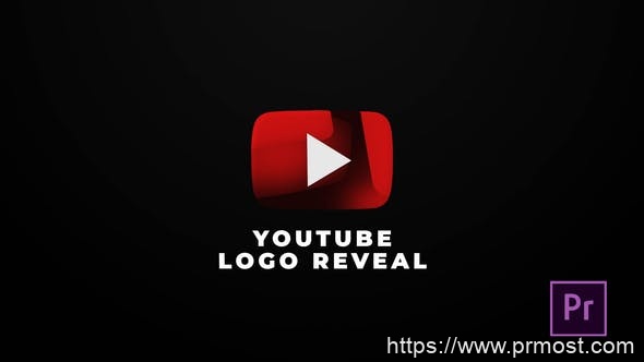 518社交媒体logo演绎动画Pr模版，Youtube Logo Reveal