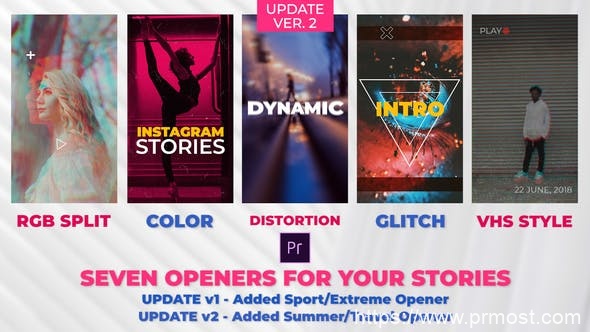 553创意视频开场Pr模版，Stories Openers Pack