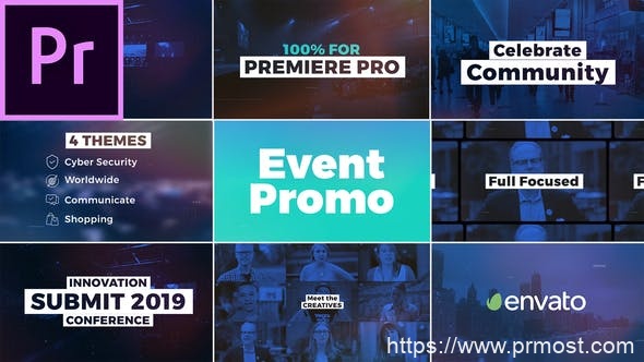 598创意视频项目包装Pr模版，Event Promo I Conference
