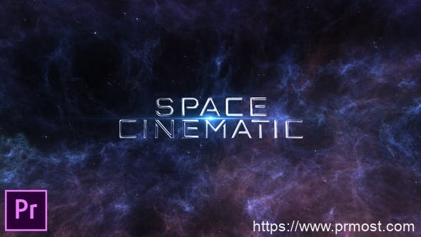 621空间电影文字标题Mogrt动画Pr预设，Space Cinematic Titles – Premiere Pro