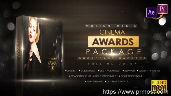 783电影级颁奖典礼颁奖晚会AE模版，Cinema Awards Package_Premiere PRO