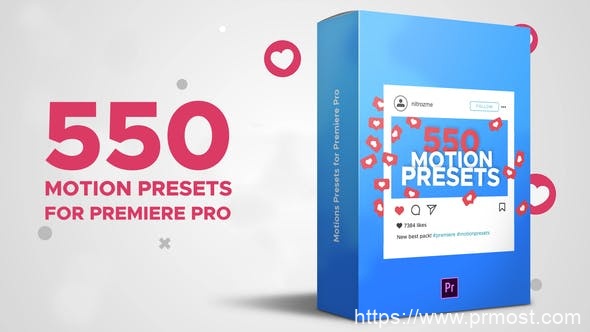 849-550组动态预设Pr模版，Motion Presets for Premiere Pro