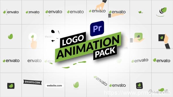 870-PR预设 32组扁平化简洁Logo动画，Logo Animation Pack for Premiere Pro 31190970