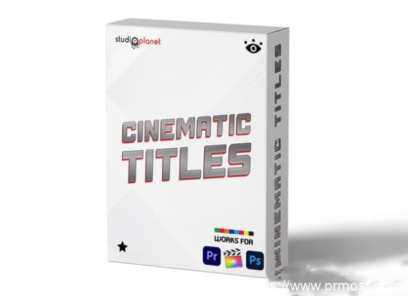 892-PR卡通大气社交网络文字标题字幕条预设StudiosPlanet – Cinematic Titles Bundle