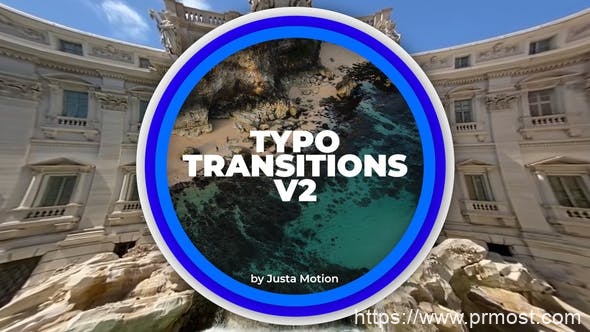 926文字标题转场过渡Pr模版，Typo Transitions v2