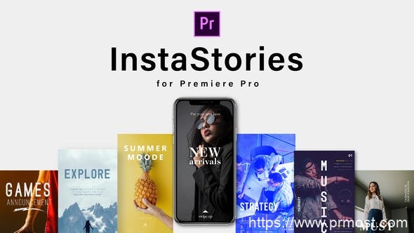 1302-Instagram故事多屏图片视频展示Pr模板InstaStories | Premiere Pro