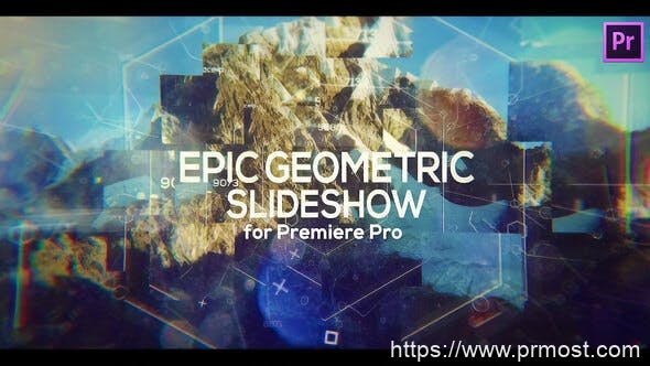 1314-Premiere Pro史诗般的几何幻灯片放映展示Pr模板Epic Geometric Slideshow for Premiere Pro