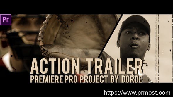1369-活力史诗般动作电影预告片Pr模板Action Trailer (Premiere Pro)