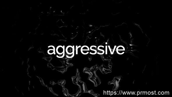 1386-进攻性毛刺标题图片视频展示Pr模板Agressive Glitch Stomp