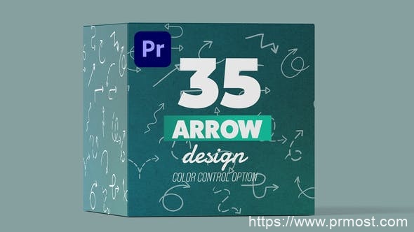 1417-抽象箭头图标动态展示Pr模板Arrow Pack