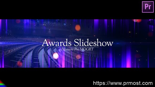 1447-粒子背景颁奖幻灯片动态展示Pr模板Awards Slideshow
