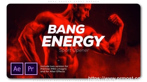 1463-能量体育赛事揭幕战展示Pr模板Bang Energy Sport Opener