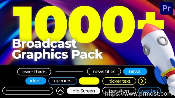 1568-广播新闻频道动态栏目包装Pr模板Broadcast News Ultra Pack Premiere Pro