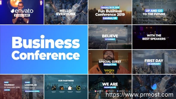 1593-商务会议推广宣传促销展示Pr模板Business Conference Promo – Premiere Pro