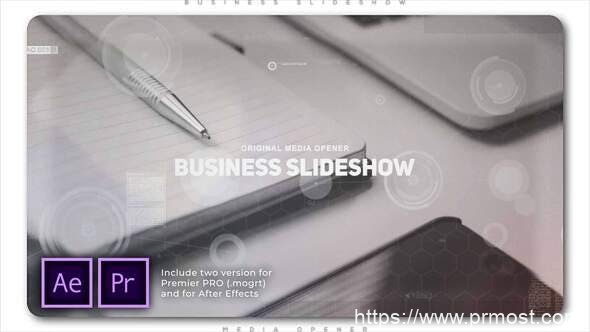 1596-商业公司幻灯片放映展示Pr模板Business Corporation Slideshow