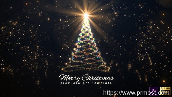 1733-圣诞标志动态演绎Pr模板Christmas Logo – Premiere Pro