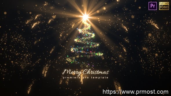 1734-圣诞标志动态演绎Pr模板Christmas Logo – Premiere Pro