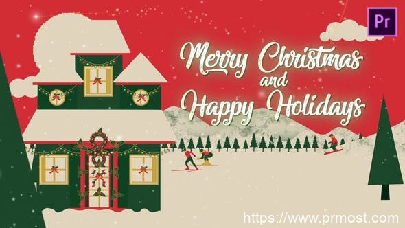 1805-圣诞节假期节日庆祝活动视频展示Pr模板Christmas Vacation
