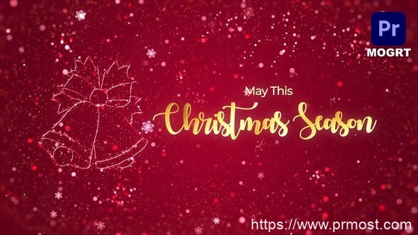 1810-圣诞祝福开场庆祝活动视频展示Pr模板Christmas Wishes Opener Mogrt