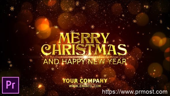 1812-Premiere Pro圣诞祝福节日庆典视频展示Pr模板Merry Christmas Wishes – Premiere Pro