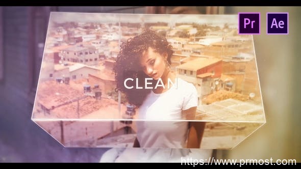 1946-清洁公司徽标图片视频展示Pr模板Clean Photo Opener