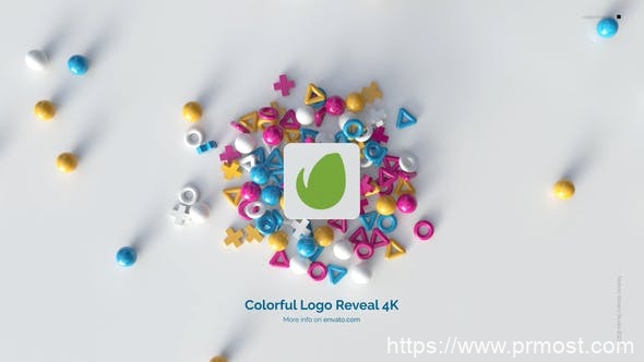 2013-五颜六色的徽标展现演绎Pr模板Colorful Logo Reveal 4K