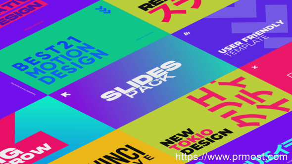2031-Premiere Pro的彩色幻灯片标题演绎Pr模板Colorful Slides | Premiere Pro