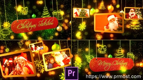 2059-Premiere Pro的圣诞幻灯片视频动态展示Pr模板Christmas Slideshow – Premiere Pro