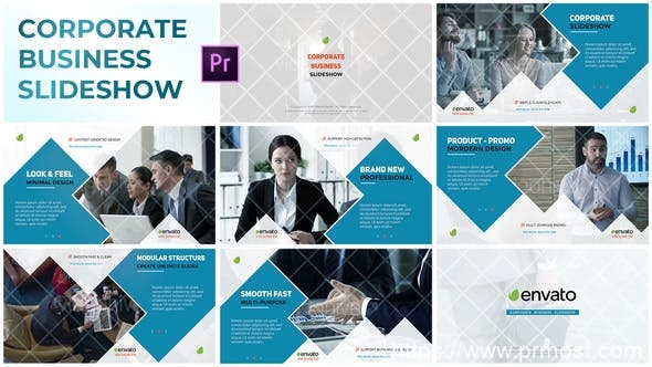 2099-Premiere Pro的企业商务幻灯片展示Pr模板Corporate Business Slideshow – Premiere Pro