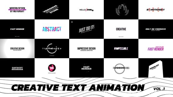 2183-Premiere Pro的创意文本动画演绎Pr模板Creative Text Animation | Premiere Pro