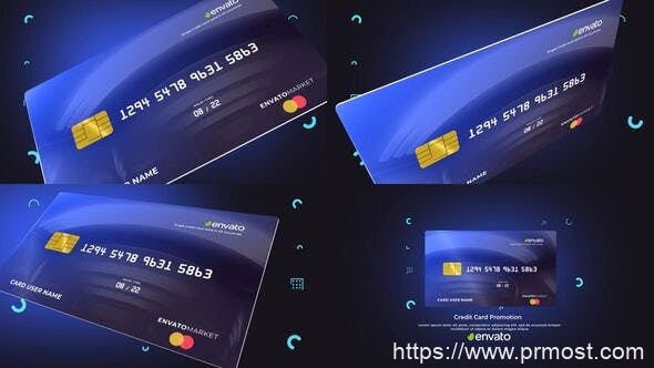 2192-信用卡促销活动商业宣传Pr模板Credit Card Promo