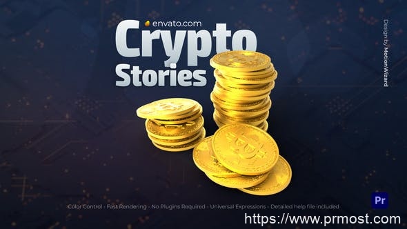 2198-密码故事加密货币产品宣传促销Pr模板Crypto Stories