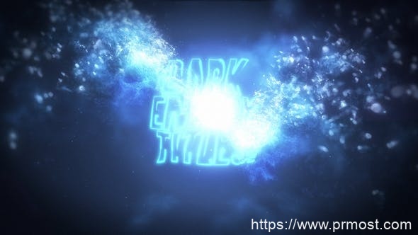 2217-烟雾耀斑暗能量文字标题动态展示Pr模板Dark Energy Titles