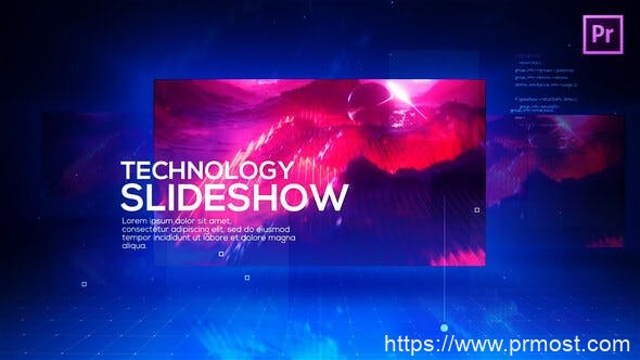2289-Premiere Pro的数字技术幻灯片视频展示Pr模板Digital Technology Slides for Premiere Pro