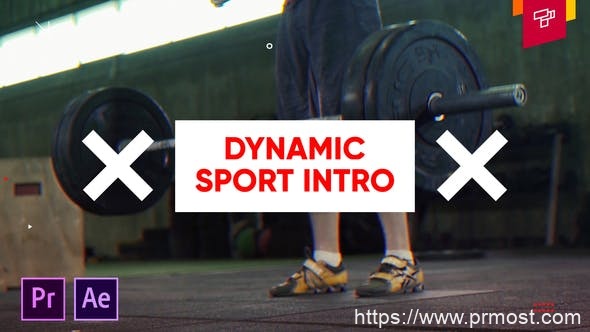 2389-体育力量史诗图片视频展示Pr模板Sport Intro