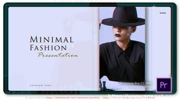 2444-优雅的时尚图片视频展示栏目包装Pr模板Elegant Fashion Presentation