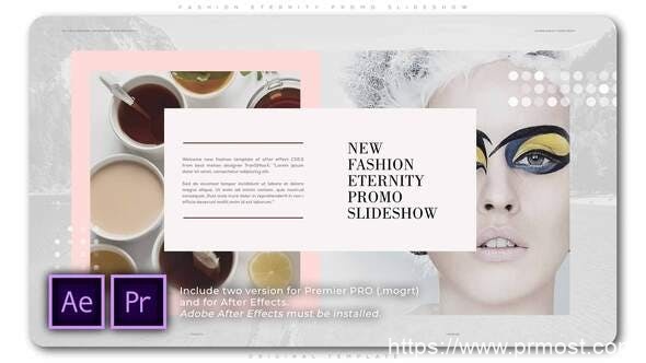 2582-时尚永恒宣传幻灯片视频展示Pr模板Fashion Eternity Promo Slideshow