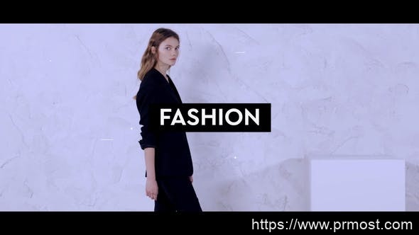 2595-优雅时尚时装周图片视频展示Pr模板Short Fashion Intro