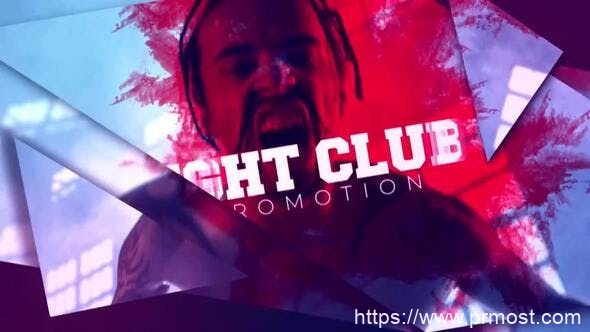 2686-搏击俱乐部促销活动图片视频展示Pr模板Fight Club Promo