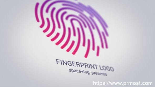 2694-针对Premiere Pro的指纹标识动态演绎Pr模板Fingerprint logo | Premiere Pro
